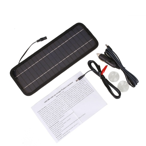 4.5W 12V Monocrystalline Solar Panel Cell Battery Charger