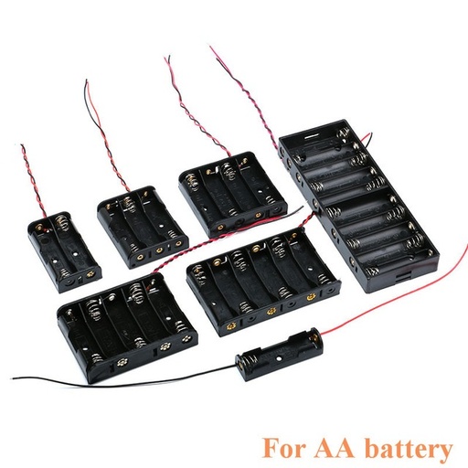 AA Size Power Battery Storage Case Box Holder Leads With 1 2 3 4 5 6 8 Slots